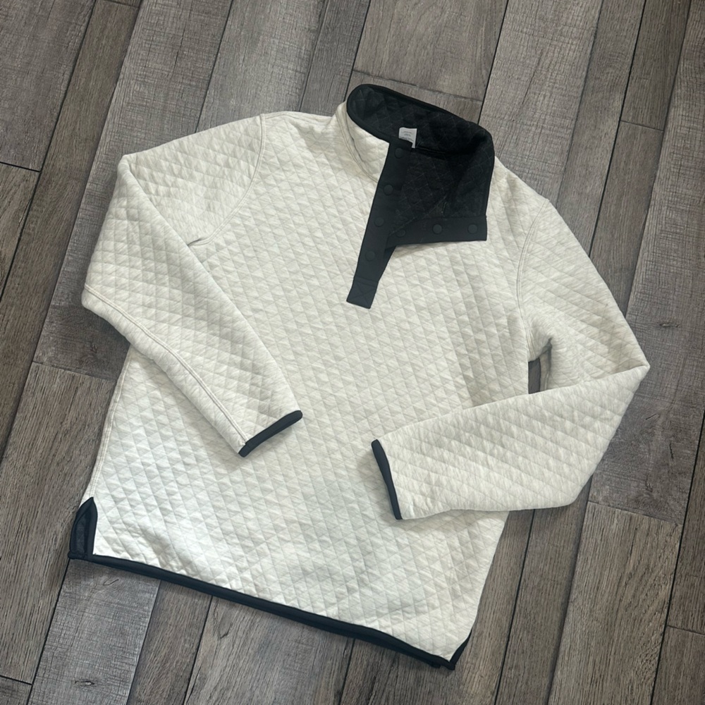 Marine Layer Corbet Reversible Pullover - White/Black (Women's)